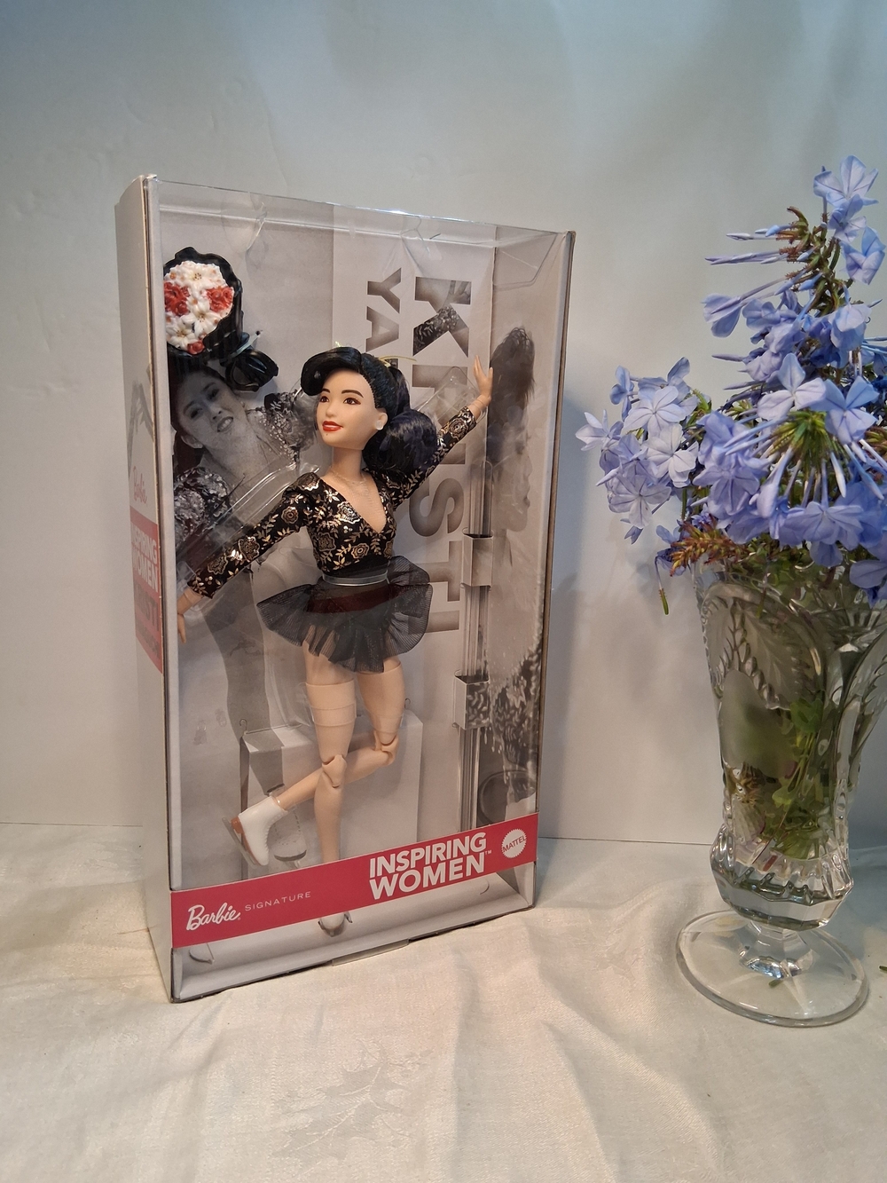 NIB Barbie Signature Inspiring Women Kristi Yamaguchi Doll COA